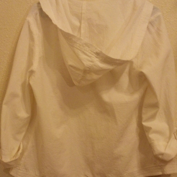 Hillard & Hanson Women's Cream Utility Jacket - Picture 4 of 5